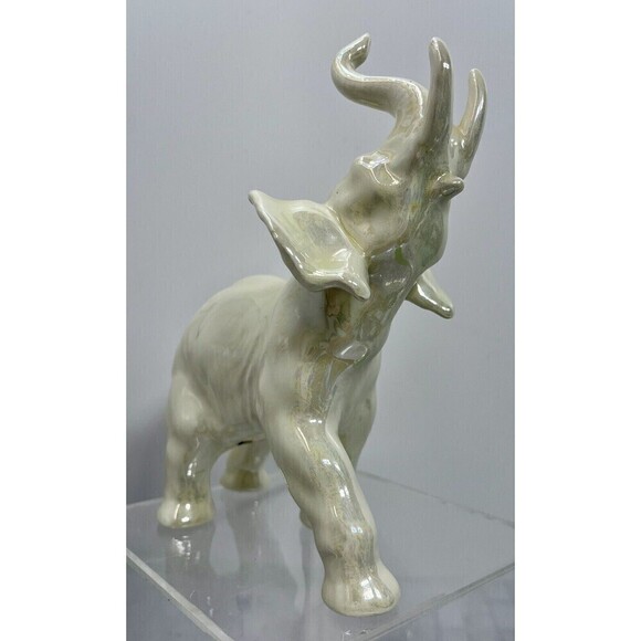 Marked RC White Elephant Figurine Mid Century Modern MCM - Picture 8 of 16